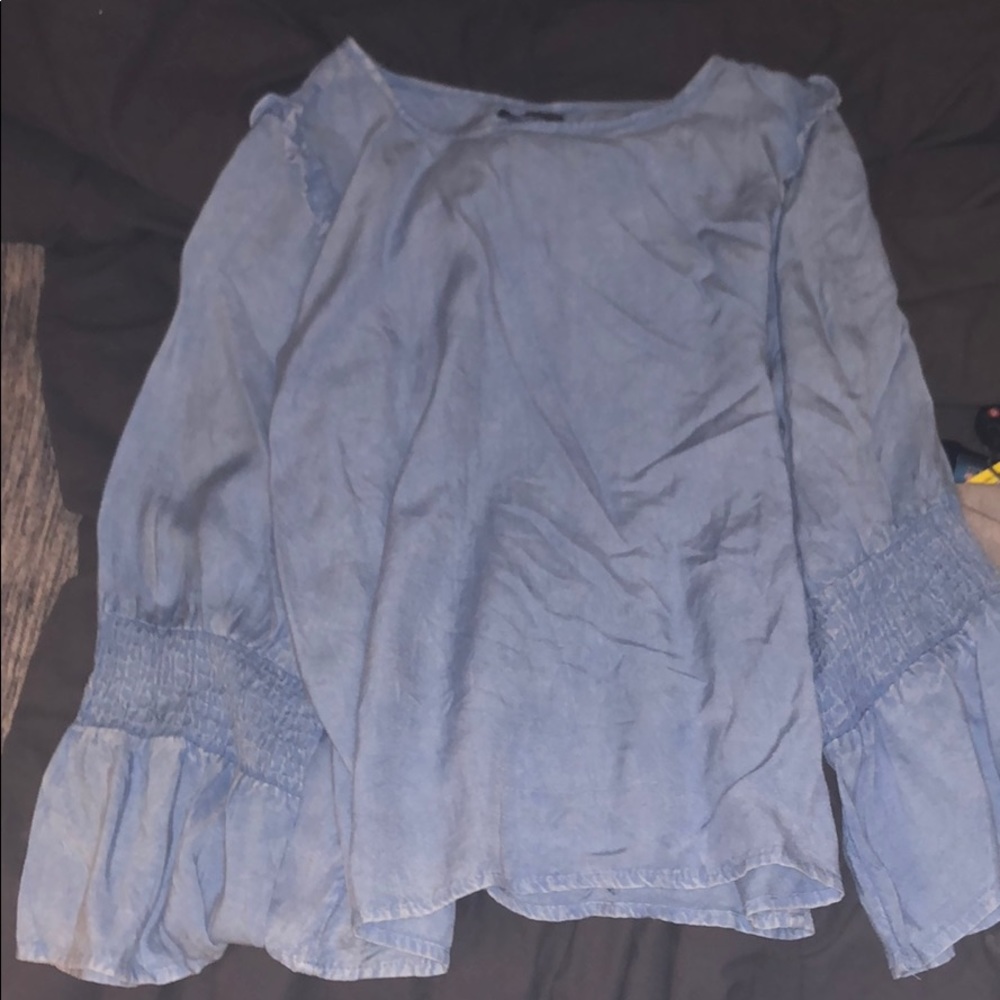 chambray top